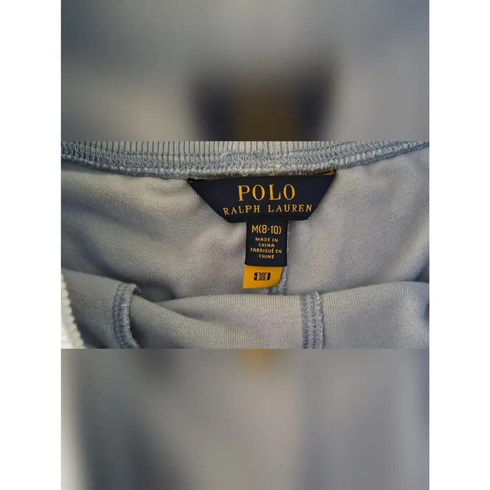 Polo Ralph Lauren Girls Shorts Bundle Size 8-10  Blue White 2pc Set.